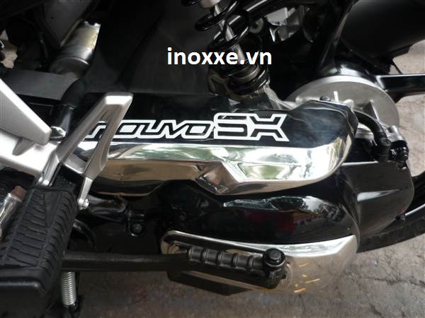 Phụ kiện trang trí xe Nouvo SX_Che lốc máy inox